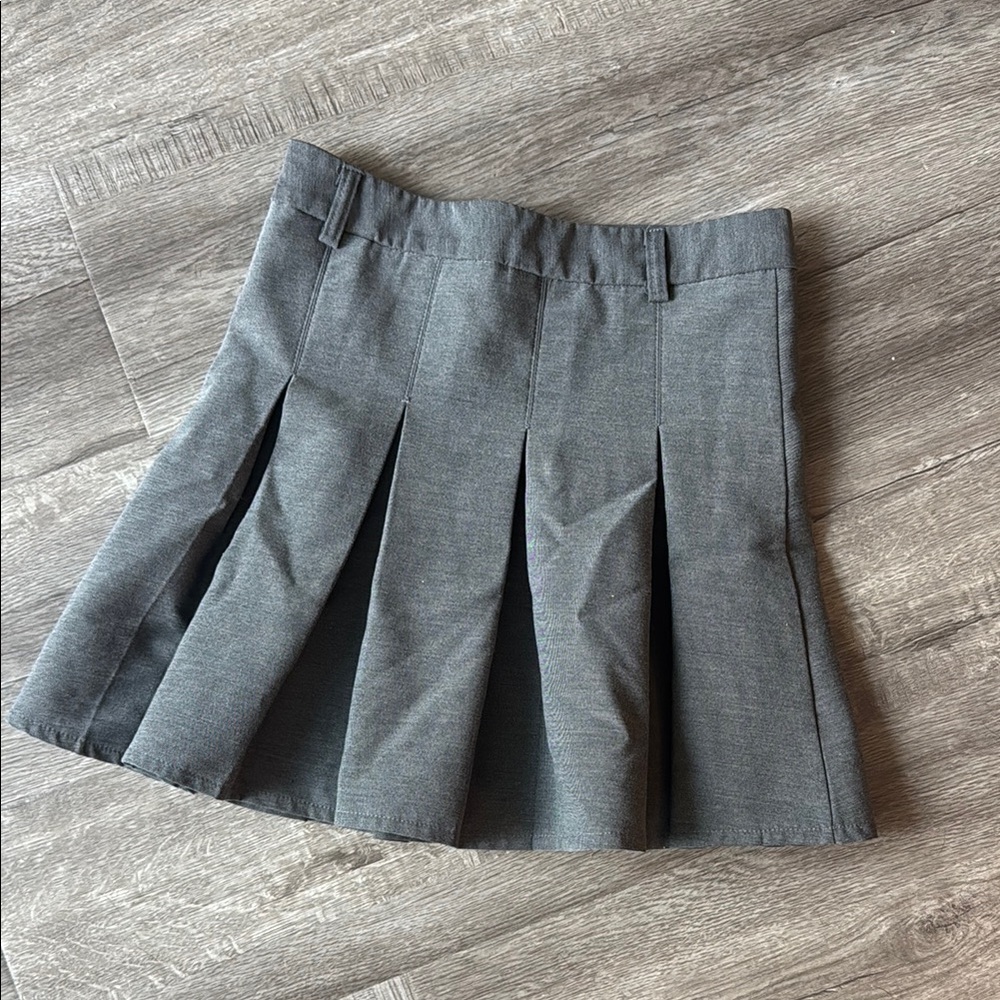 Azara Gray A-line Mini Skirt for Work